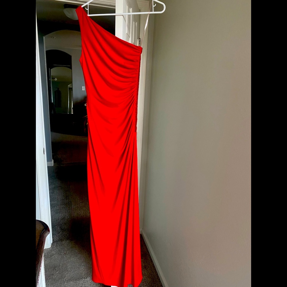 Red Maxi Cache dress size 4.